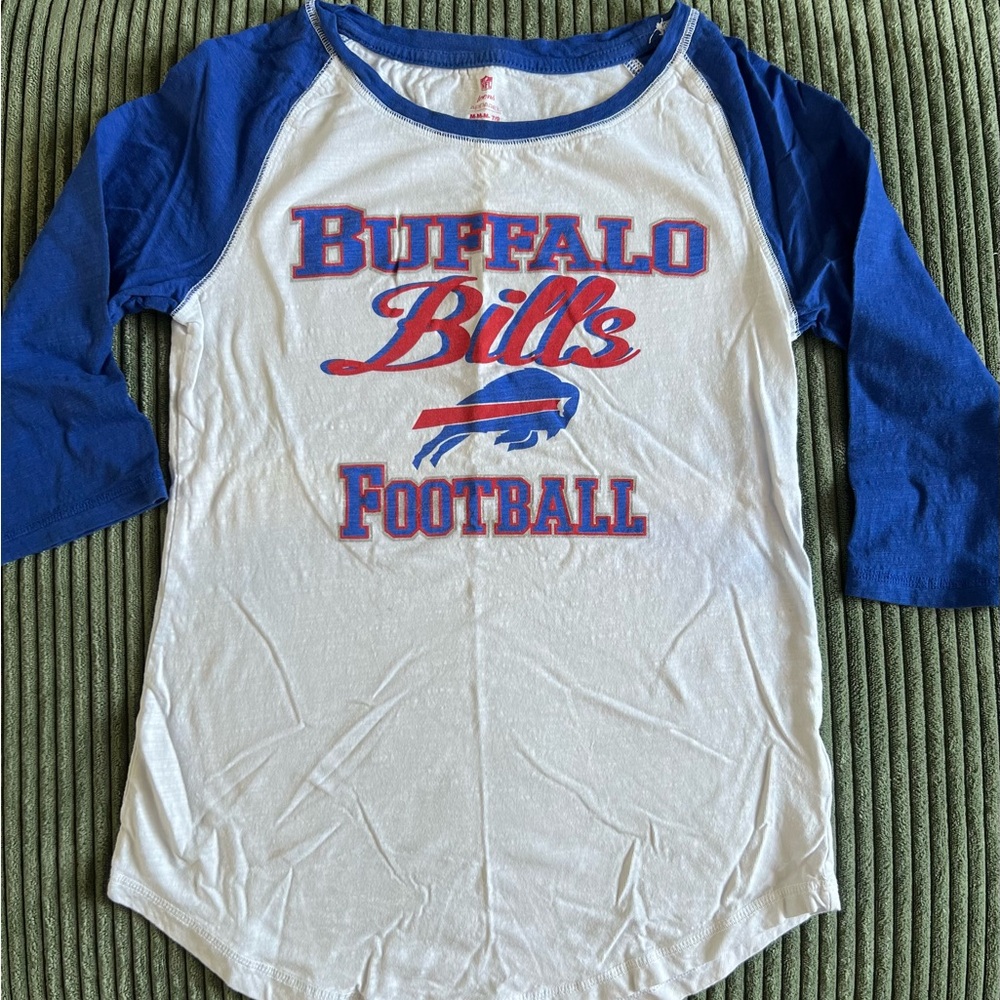 NFL Buffalo Bills Long Sleeve Tee - Blue and White